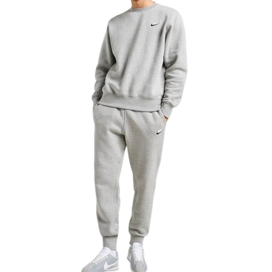 Nike Mens Tracksuit Sportswear Pullover Sweatshirt Fleece Joggers Black Set - Image 1