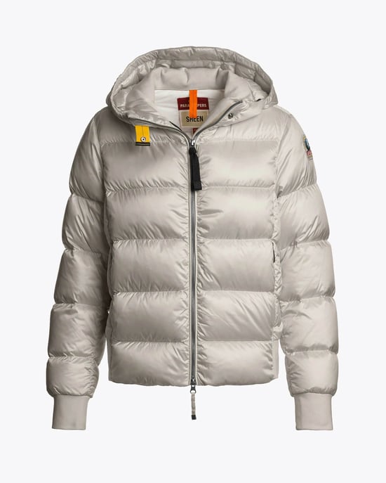 Mariah Adjustable Drawstring Bomber in Light Grey - Image 2