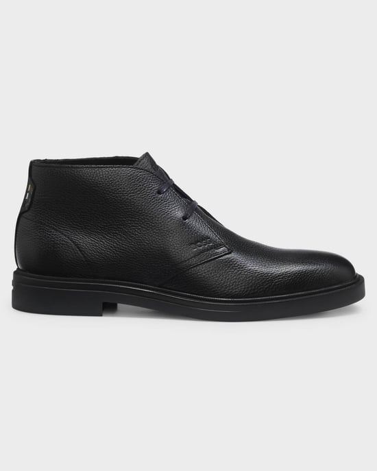 Logo Detail Boots in Black - Image 2