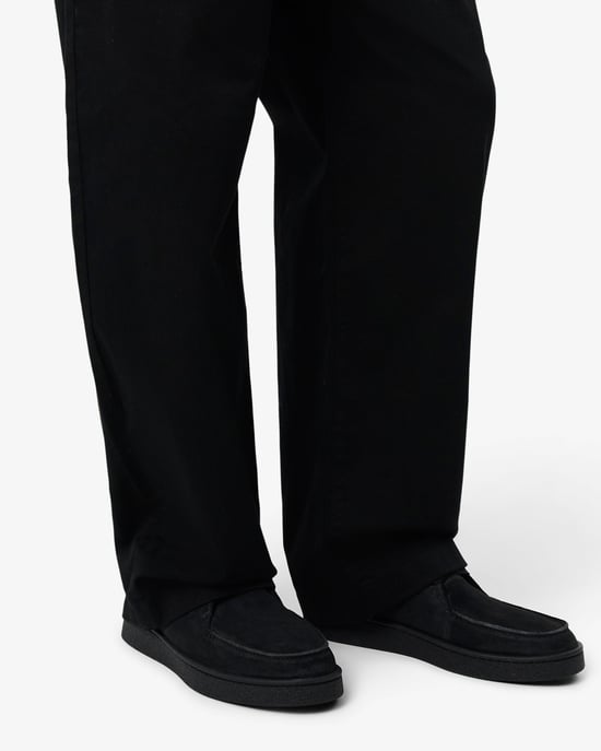 Logo Detail Boots in Black - Image 1