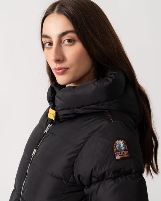 Long Sleeve Hooded Jacket in Black - Image 5