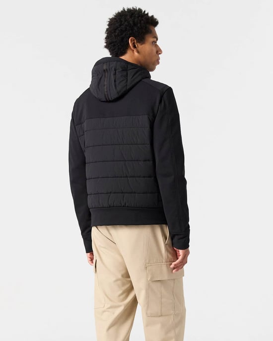 Long Sleeve Hooded Jacket in Black - Image 3