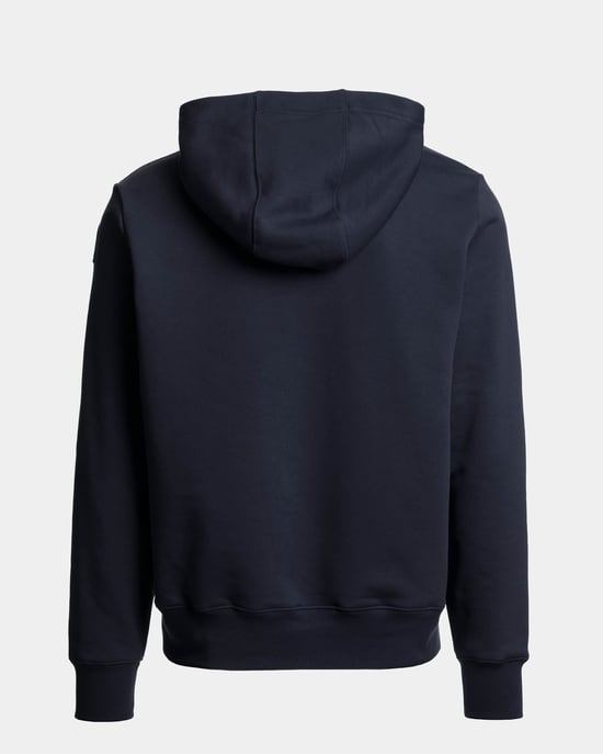 Long Sleeve Adjustable Drawstring Hoodie in Navy - Image 2