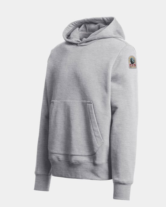 Long Sleeve Adjustable Drawstring Hoodie in Silver - Image 2