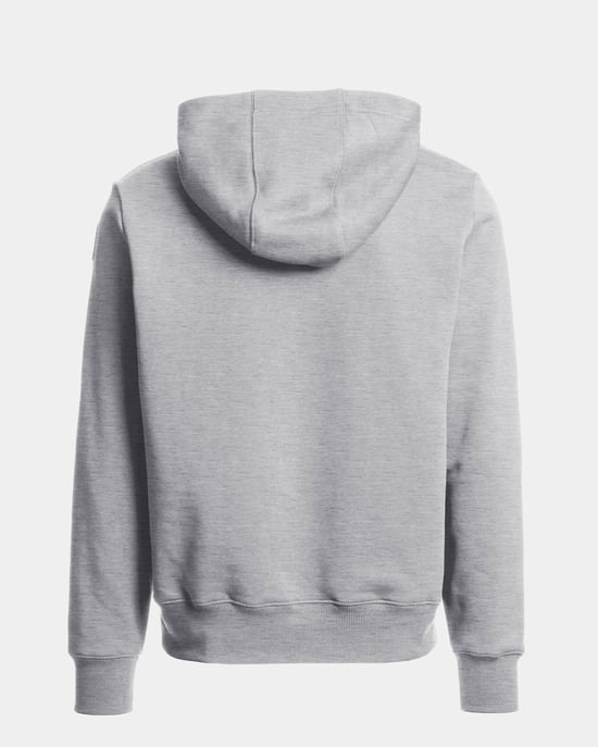 Long Sleeve Adjustable Drawstring Hoodie in Silver - Image 3