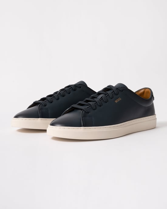 Logo Detail Trainers in Dark Blue - Image 1