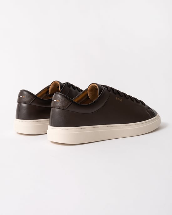 Logo Detail Trainers in Chocolate - Image 2