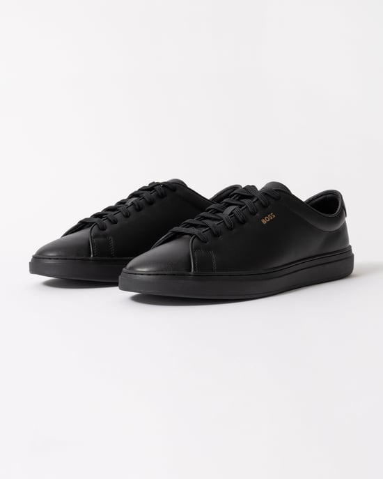 Logo Detail Trainers in Black - Image 1