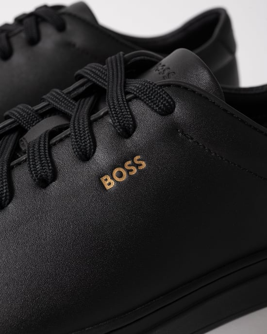 Logo Detail Trainers in Black - Image 3
