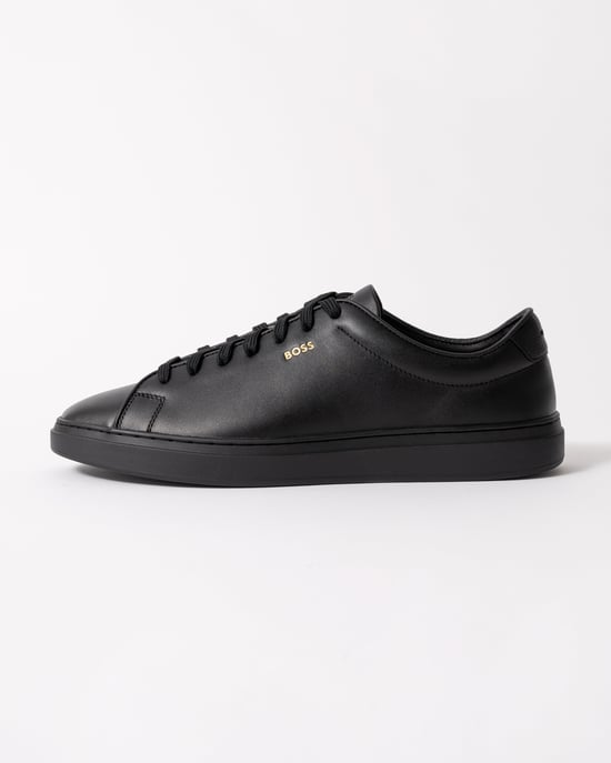 Logo Detail Trainers in Black - Image 4