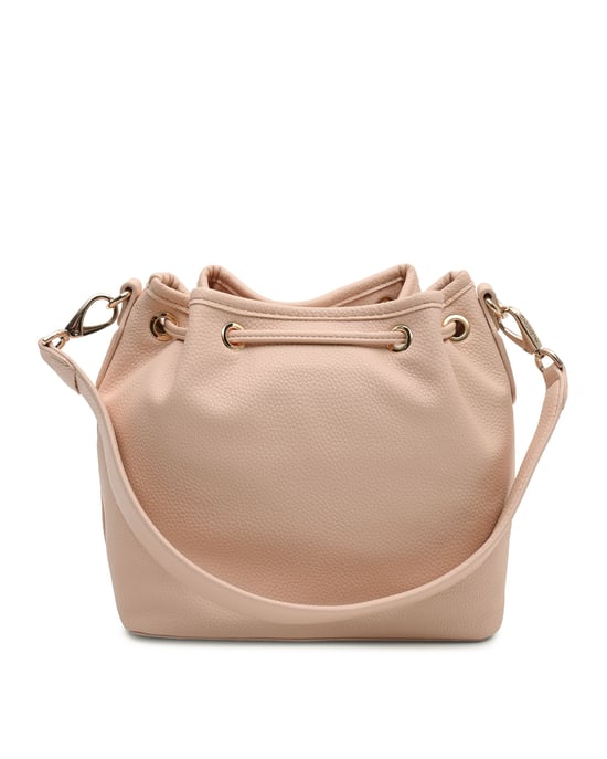 Valentino Women Bucket Bag Pink - Image 3