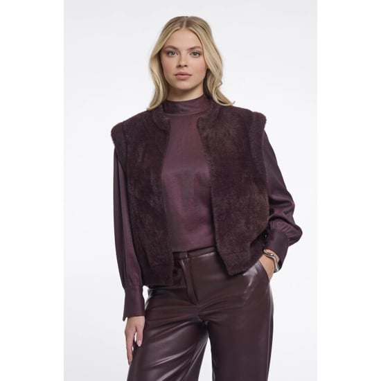 Rino & Pelle Bryanna.7002611 rino en pelle blouse with bow tie neck fudge cloak - Image 1