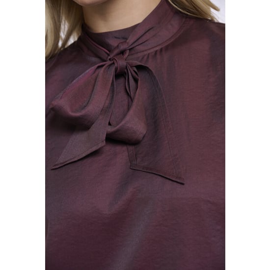 Rino & Pelle Bryanna.7002611 rino en pelle blouse with bow tie neck fudge cloak - Image 4