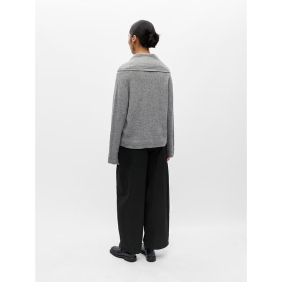 Object objchuma l/s lo knit scarf pullover 23049644 light grey - Image 2