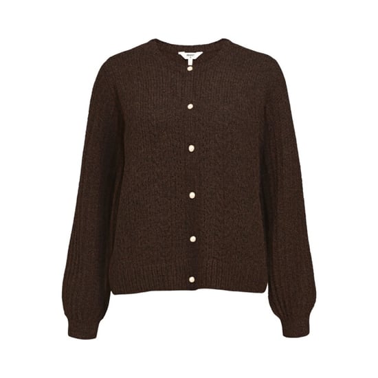 Object objflora re ls knit button cardigan 23046884 seal brown - Image 1