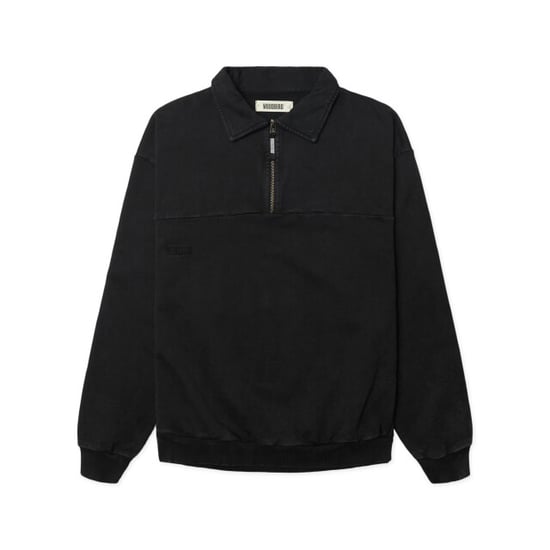 Woodbird loke washed zip polo 2636-610 black - Image 1