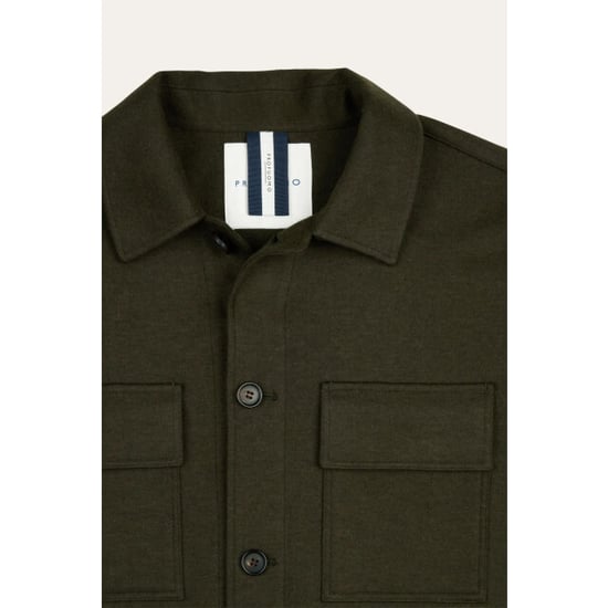 Profuomo knitted overshirt ppxf30001c z3 dark green - Image 4