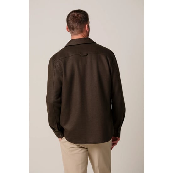 Profuomo knitted overshirt ppxf30001c z3 dark green - Image 5