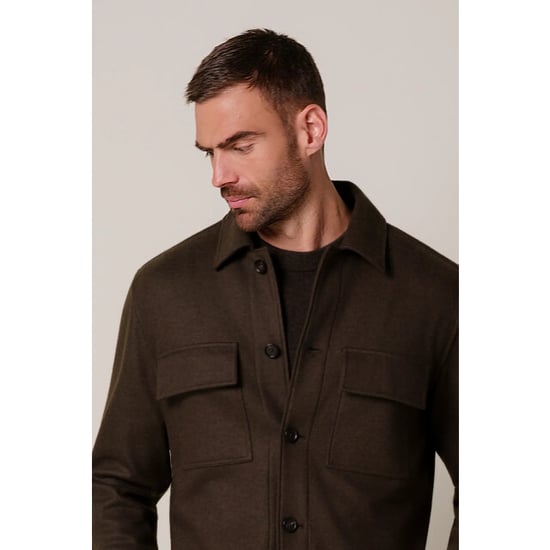 Profuomo knitted overshirt ppxf30001c z3 dark green - Image 6