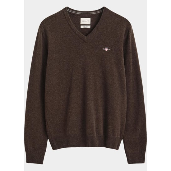 Gant Pullover heren lamswollen trui met v-hals 87312/280 - Image 2
