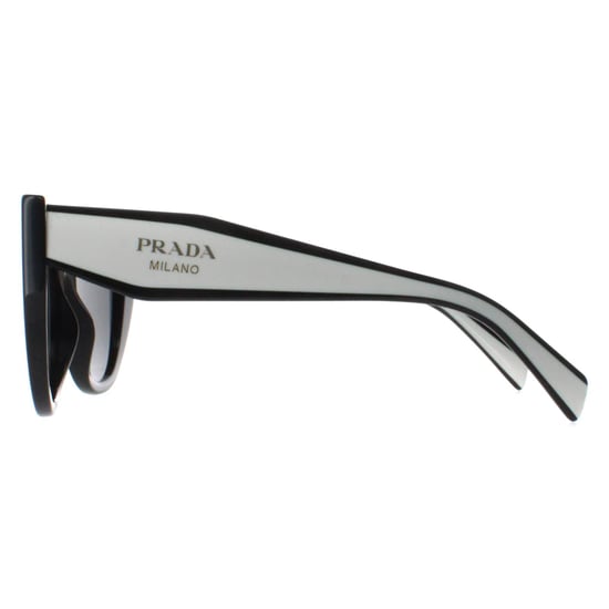 Prada Cat Eye Womens Black and Talc Dark Grey PR14WS - Image 3