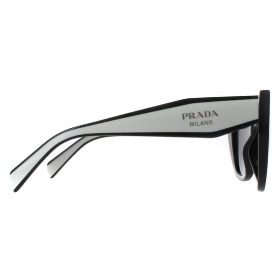 Prada Cat Eye Womens Black and Talc Dark Grey PR14WS - Image 4
