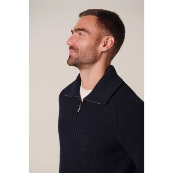 Profuomo Ppxj30058a pullover half zip navy - Image 1