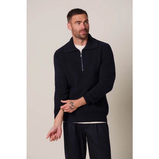 Profuomo Ppxj30058a pullover half zip navy - Image 2