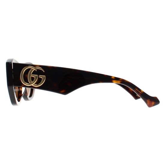 Gucci Cat Eye Womens Shiny Dark Havana Brown GG1421S - Image 3
