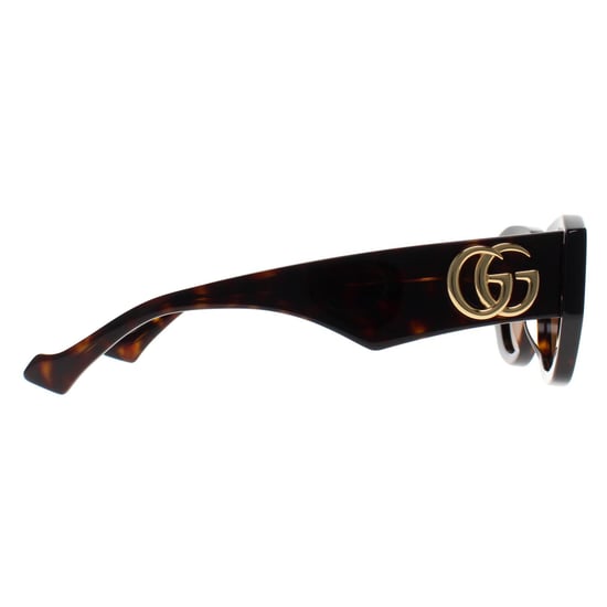 Gucci Cat Eye Womens Shiny Dark Havana Brown GG1421S - Image 4