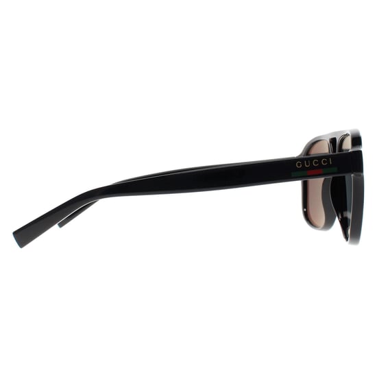 Gucci Aviator Mens Shiny Black Grey Polarized GG1856S - Image 4