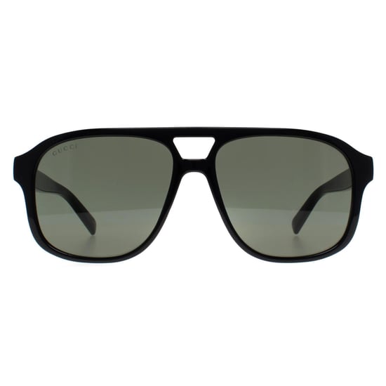 Gucci Aviator Mens Shiny Black Grey GG1856S - Image 1