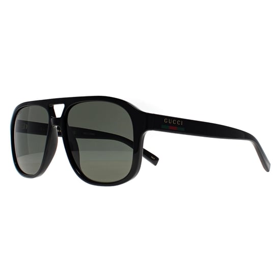 Gucci Aviator Mens Shiny Black Grey GG1856S - Image 2