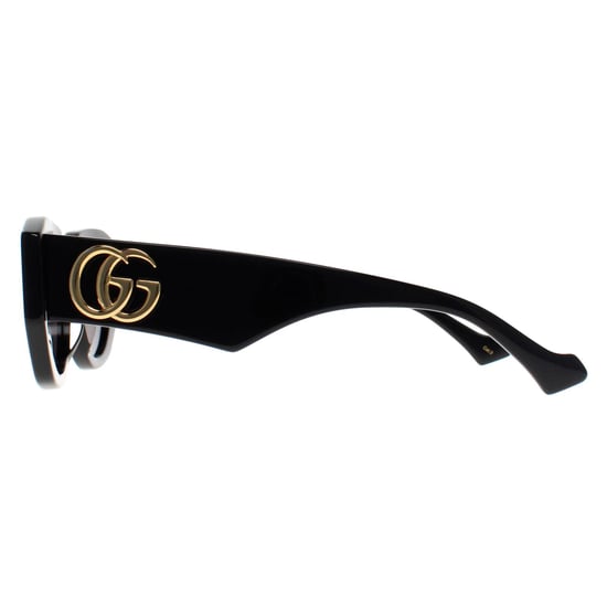 Gucci Cat Eye Womens Shiny Black Grey GG1421S - Image 3