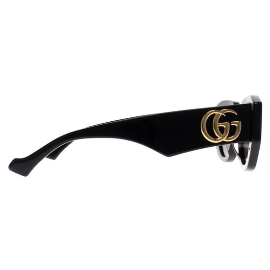 Gucci Cat Eye Womens Shiny Black Grey GG1421S - Image 4
