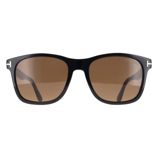 Tom Ford Rectangle Mens Shiny Black Brown Eric FT0595 - Image 1