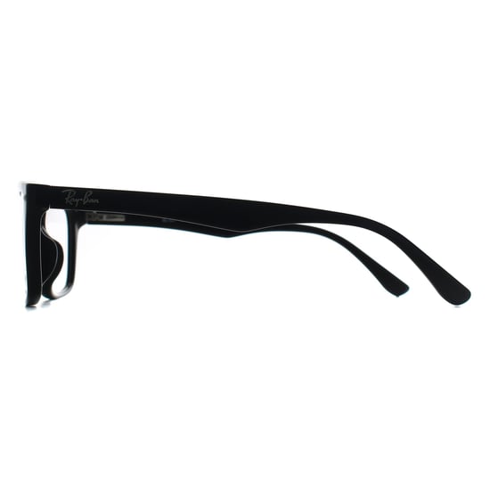 Ray-Ban Rectangular Plastic Unisex Eyeglasses Black / Clear Lens - Image 3