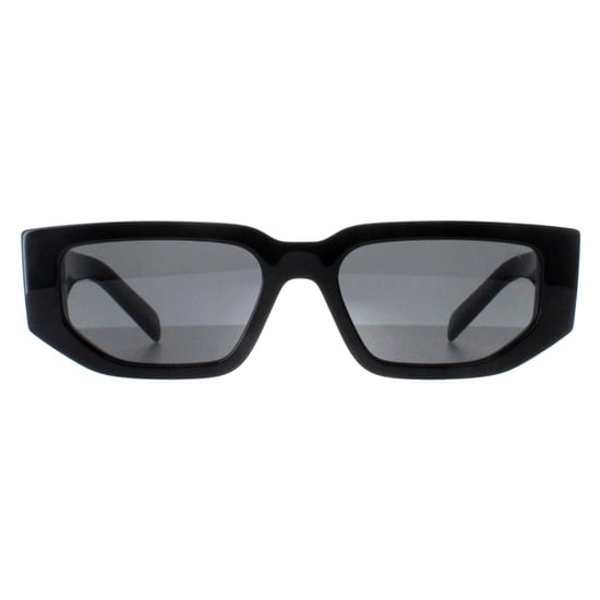 Prada Rectangle Unisex Black Dark Grey PR09ZS - Image 1