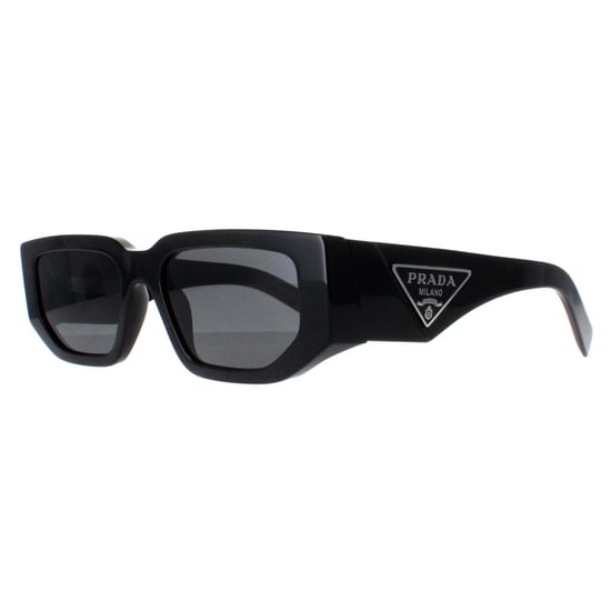 Prada Rectangle Unisex Black Dark Grey PR09ZS - Image 2