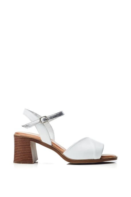 Lanie White - Silver Sandals - Image 1