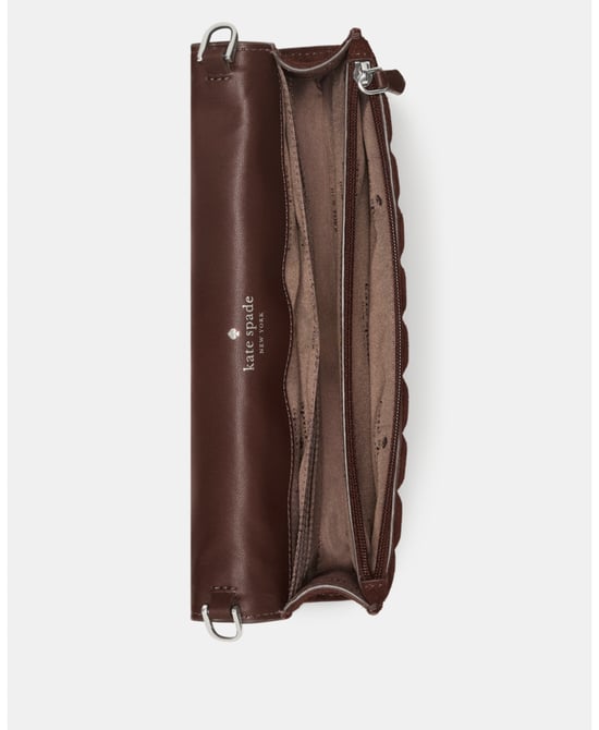 Scarlett Quilted Suede Wallet On Chain - Image 4