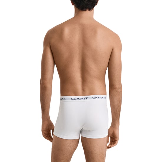 Gant Mens Trunks 3 Pack Mixed Gant Repeat Logo Stretch Underwear Cotton Trunks - Image 3