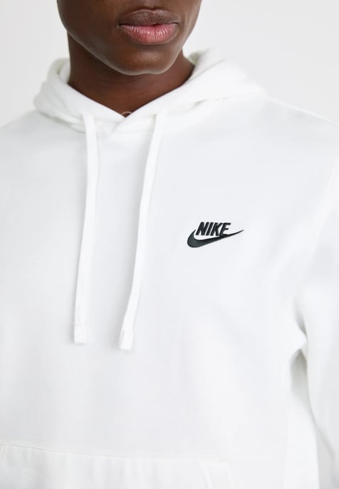 Nike White Club Fleece Pullover Hoodie - Image 2