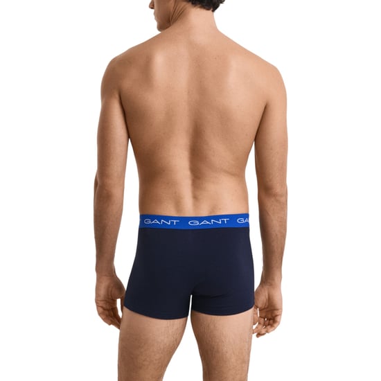 Gant Mens Trunks 3 Pack Mixed Gant Repeat Logo Stretch Underwear Cotton Trunks - Image 3