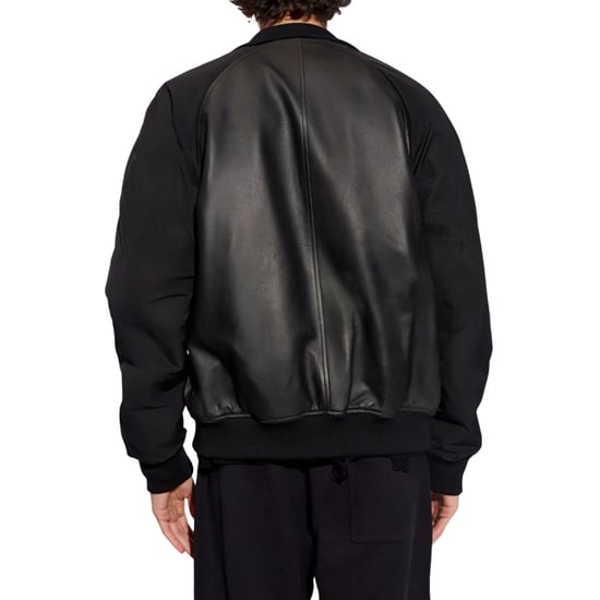 Dsquared2 Contrast Arms Black Leather Jacket - Image 3