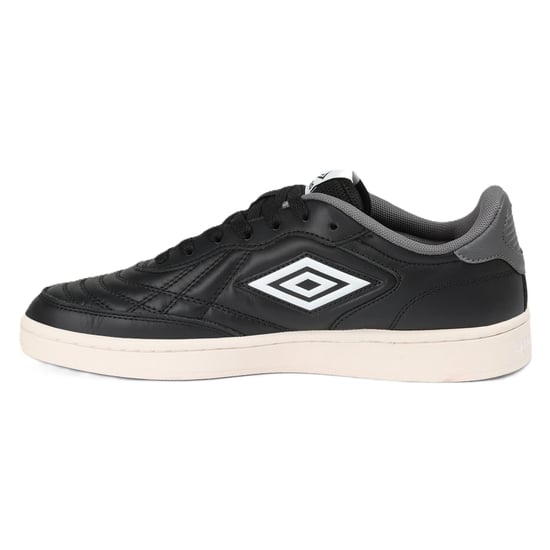 Umbro Clayton Leer Zwart/Castlerock/Wit Sneakers - Image 2