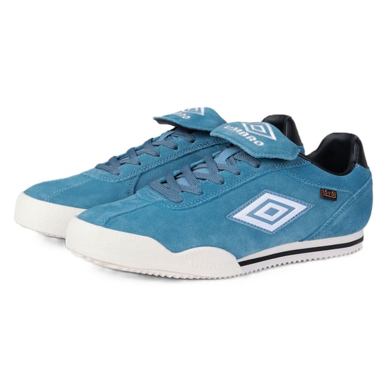 Umbro 5V5 Suède Blauw Mirage/Wit Zand/Zwarte Sneakers - Image 3