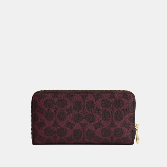 Long Zip Around Wallet In Signature Canvas - Image 2