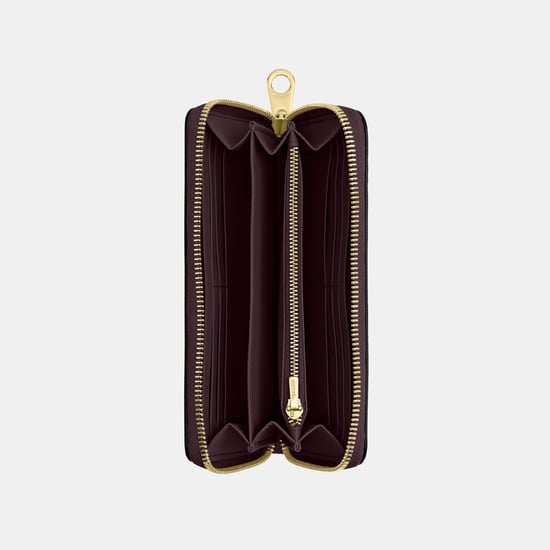 Long Zip Around Wallet In Signature Canvas - Image 3
