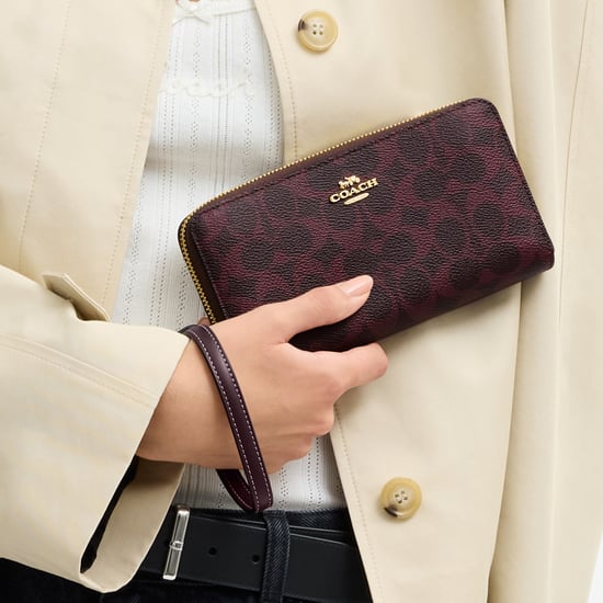 Long Zip Around Wallet In Signature Canvas - Image 4
